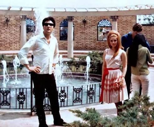 Elvis Presley's serene meditation garden at Graceland