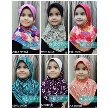 Lets practice our kids wearing scarf from baby. Tudung Untuk Si Comel