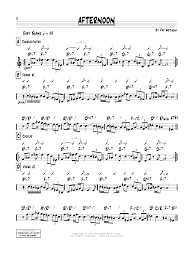 Pat Metheny Afternoon Sheet Music Notes Chords Download Printable Real Book Melody Chords Sku 374548