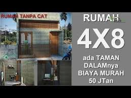 Desain denah rumah minimalis 8x15 1 lantai inspiratif sumber www.rumahminimalispro.com. Rumah Unik 4x8 Youtube Dekorasi Rumah Mungil Rumah Studio Denah Rumah