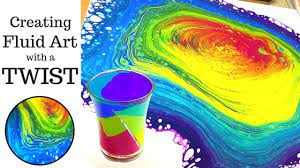 Fluid Art With A Twist Divided Shot Glass Acrylic Pouring Swirl Technique Youtube Acrylic Pouring Acrylic Pouring Art Fluid Art