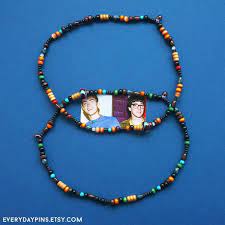 Damon Albarn S 90s Wooden Beaded Necklace Beaded Necklace Damon Albarn Necklace Etsy