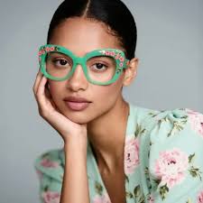 Black Cat-eye Unique Gorgeous Balance Custom Engraving Eyeglasses