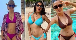 Yes, her gorgeous face and busty frame has landed her numerous blockbuster roles causing some fans to wonder if plastic surgery was the key to. Salma Hayek In These 10 Bikini Avatars Is Breaking All The Previous Sexiness Standards Global Circulate
