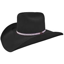 Chap&eacute;u Country Cowboy - Preto - Faixa com Strass