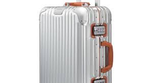 Original Cabin Twist Suitcase In Silver Brown Rimowa Rimowa Leather Luggage Tags Carry On Suitcase