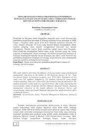 Perancangan pembangunan pendidikan di malaysia. Pdf Pengaruh Status Sosial Ekonomi Dan Pendidikan Pengelolaan Keuangan Di Keluarga Terhadap Literasi Keuangan Siswa Smk Negeri 1 Surabaya