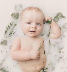 You can use a washtub or large container to get a similar effect. Newborn Photography Photo Credit Bekapricephotography Com Milk Bath Photography Bath Photography Baby Milk Bath
