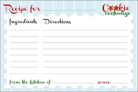 Cookie Exchange Party Free Printables How To Nest For Less Recipe Cards Template Cookie Exchange Recipes Christmas Recipe Cards