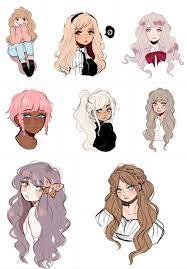 Pin By Chiusa Tyan On Drawing Hair Hairstyles Girls Cartoon Art Hair Sketch Cartoon Art Styles