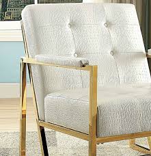 A wide variety of gold accent chair options are available to you, such as appearance, specific use. Sienna Accent Chair Cm Ac6262gl Wh 2pc Set In White Gold