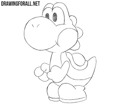 How To Draw Yoshi Yoshi Drawing Drawings Pictures To Draw