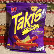 Six Or Twelve 4 Ounce Bags Takis Fuego Extreme Hot Rolled Tortilla Chips Junk Food Snacks Snack Chips Sleepover Food