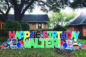 Birthday Lawn Signs Rental Card My Yard Home In 2020 Birthday Yard Signs Happy Birthday Yard Signs Birthday Yard Signs Diy