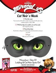 Miraculous Cat Noir Mask Craft Miraculous Ladybug Party Ladybug Ladybug Birthday