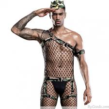 Sexy Hollow Out Fishnet Bodysuit Cosplay Outfits Bodystocking Tightly Men S Camouflage Leotard Lingerie Men S Lingerie Underwear Sexy Lingerie Bygoods Com