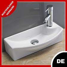 Kleine platzsparende losung ausgestattet mit einem keramik waschtisch mobel in vielen verschiedenen fa waschbecken gaste wc mini waschbecken gaste wc wc mobel. Waschbecken Klein Wandmontage Gaste Waschtisch Pepi 45 X 22 Waschbecken Mini Waschbecken Gaste Wc Wc Waschbecken