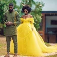 Black Couple Yellow Wedding Cute Black Couples Black Love Couples Yellow Wedding Dress