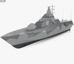 Visby Class Corvette 3d Model Corvette 3d Model Model Ships