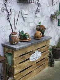Deko Draussen Paletten Tisch Deko Palettentisch