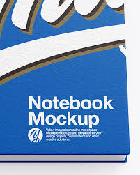 Download Textured Notebook Mockup In Stationery Mockups On Yellow Images Object Mockups PSD Mockup Templates