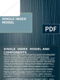 X + y = 30 dan f(banyak karung): Single Index Model