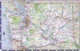 Washington State Map With Towns Map Of Washington State With Highway,Road,Cities,Counties. Washington Map  Image