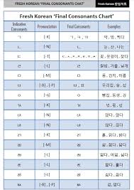 Korean Final Consonants Chart Explanation Free Download