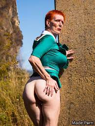 Porn image of nude anal dirndl muscular mohawk 60 ginger created by AI