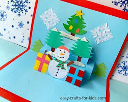 How to make a 3d card. Snowman Pop Up Cards For Christmas