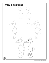 Here presented 51+ seahorse drawing easy images for free to download, print or share. How To Draw A Seahorse Woo Jr Kids Activities