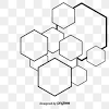 Using a custom color pattern to give each polygon a unique look. 1