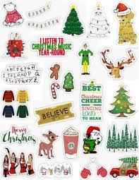 Christmas Sticker Pack Hydroflask Stickers Christmas Stickers Cute Stickers