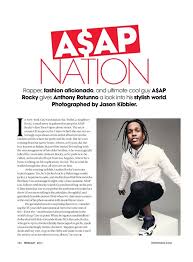 A Ap Rocky Models Talks Fashion With Teen Vogue The Fashionisto