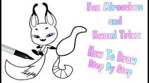 #drawsocute learn #howtodraw cute plagg, a miraculous cat kwami easy, step by step drawing tutorial.this step is where we mention its single link cluster. How To Draw Fox Miraculous And Kwami Trixx Step By Step And Easy Learn To Draw Youtube
