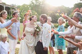 The 'happy couple' and their guests then go to the bride's home or a hotel for the wedding reception. Can You Wear Red To A Wedding What Colors To Wear To Weddings