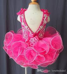 Elegant Girl S Pageant Dresses For Toddler Cake Skirt Handmade Flowers Bow Back Snap Drain Back Jumpsuit Sparkling Cheap Free Shipping