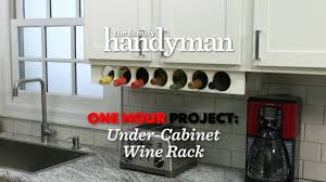 under cabinet wine rack