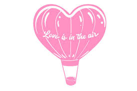 Download Hot Air Balloon Shaped Like A Heart Svg Cut File By Creative Fabrica Crafts Creative Fabrica PSD Mockup Templates