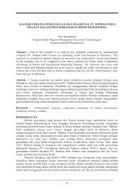 Pdf Analisis Strategi Perusahaan Multinasional Pt Shinhan Indo Finance Dalam Mengembangkan Bisnis Di Indonesia