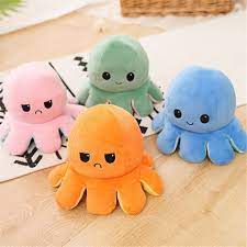 The Original Reversible Octopus Plushie Show Your Mood Without Saying A Word Octopus Plush Octopus Stuffed Animal Cute Stuffed Animals