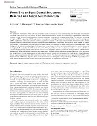 Campus drivers tome 2 bookboyfriend. Pdf From Bite To Byte Dental Structures Resolved At A Single Cell Resolution