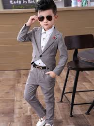 Ericdress 3 Colour Boys Dress Suit Set Boys Dress Suits Dress Suits Boy Fashion