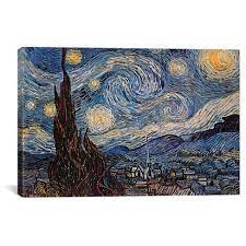 Design your everyday with starry night canvas prints you'll love. The Starry Night By Vincent Van Gogh Canvas Print Target