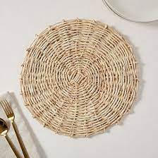 Place mat 14x18 $ 2. Natural Spun Woven Placemats Set Of 2