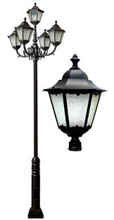 Dabmar Gm8150 B Cast Aluminum Lantern Black Outdoor Lighting Post Light Dab Gm8150 B