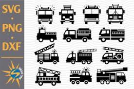 Download free transport vector graphics: Fire Truck Silhouette Bundle Graphic By Svgstoreshop Creative Fabrica