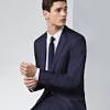 Hugo boss abito extra slim fit misto lana grigio scuro astian/hets184 50405559. 1