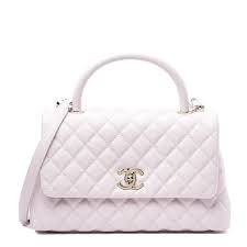 Chanel Caviar Quilted Small Coco Handle Flap Lilas Lilac Chanel Caviar Coco Handle Chanel