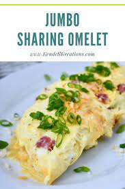 Jumbo Sharing Omelete - Kendellkreations Recipe Ham And Cheese Omelette Cheese Omelette Ham And Cheese